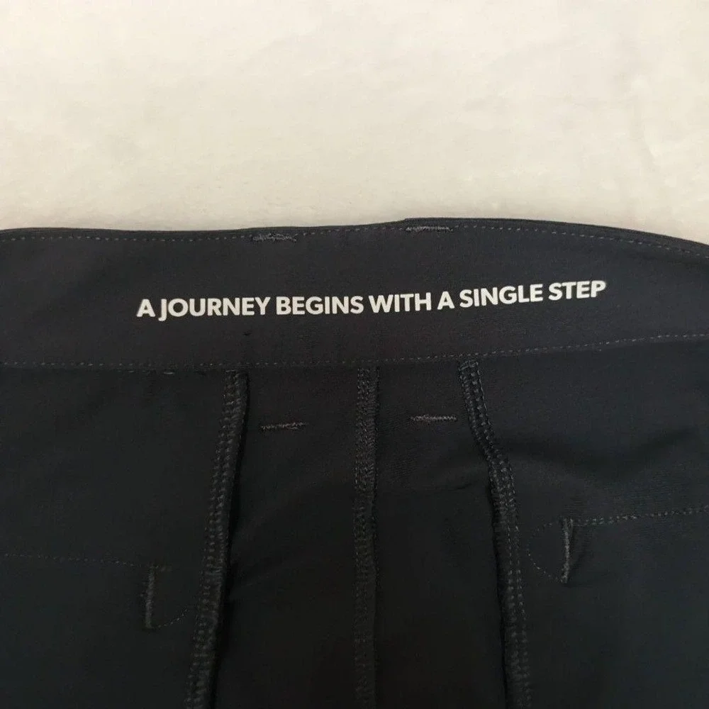Rhone Pants Men 34x29 Gray Commuter Slim Chino Microfiber Stretch Travel Golf